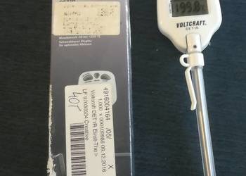 Termometr kuchenny do żywności VOLTCRAFT DET1R, -10 do 200 °