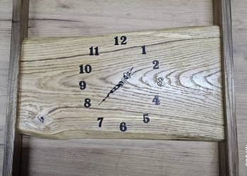 Zegar scienny dębowy 52 cm