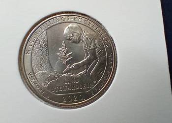 Stare monety 1/4 dolar 2020 P Marsh USA