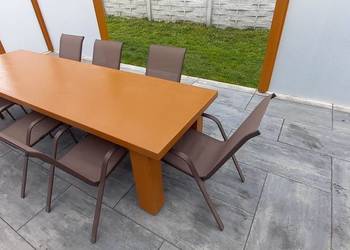 meble ogrodowe 300x90x6 krzesła 8szt