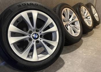 17 cali BMW e60 e61 felgi koła kompler 5x120 ET20 8J oem oryginalne