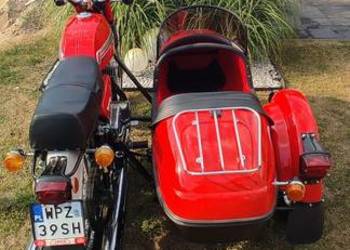 Jawa 350 634-7 z wozkiem velorex zamiana boulevard intruder harley v-rod