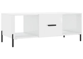 Stolik kawowy biały o wysokim połysku 102x50x40 cm WM-829310