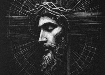 Jezus Chrystus Ręcznie grawerowany obraz na blasze Oryginalny prezent