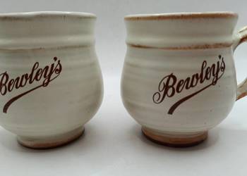 Dwa ceramiczne kubki na kawę Bewleys