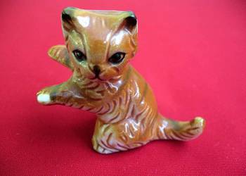 Kot - Realistyczny kotek w kolorze rudym - figurka - 6 x 6 x 3 cm