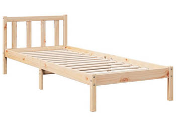 Dłuższe łóżko bez materaca lite drewno sosnowe 80x220 cm WM-852442