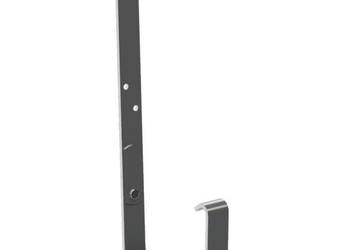 Krop uchwyt rynny dokrokwiowy stalowy kwadrat 135 mm czarny RAL 9005