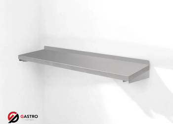 Półka wisząca ścienna ze stali nierdzewnej – 1500x300x180 mm YG-08932