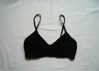 Pompea Bezszwowy biustonosz z mikrofibry S/M Czarny