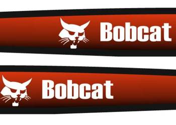 Naklejka napis BOBCAT lewa, prawa strona