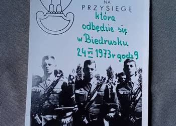 Zaproszenie na przysięgę wojskową Biedrusko k. Poznania, 1973 r.
