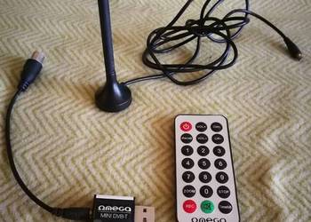 Tuner TV na USB Omega Mini DVB-T + Pilot + Antena | Retro / SDR
