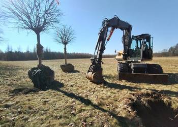 Usługi Koparką kołową Mecalac 714MW, Roboty Ziemne,