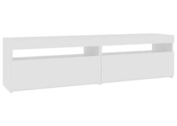 Szafki pod TV z LED 2 szt. białe wysoki połysk 75x35x40 cm WM-804404