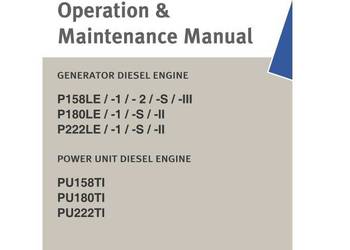 Doosan P158LE, P180LE, P222LE, PU258TI silnik instrukcja