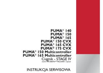 CASE PUMA 140, 150, 165 STAGE IV instrukcja napraw po Polsku