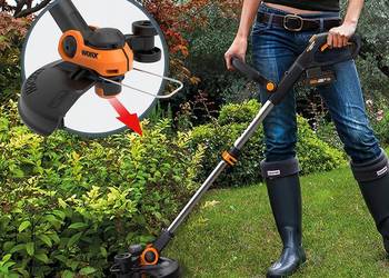 Podkaszarka akumulatorowa Worx WG163E brak osłony