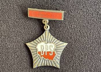 Stara odznaka legitymacja BPS brygada pracy socjalistycznej srebrna