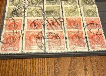 Znaczki 1924 orzeł w wieńcu