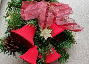 Ozdoba świąteczna bożonarodzeniowa na drzwi choinkę