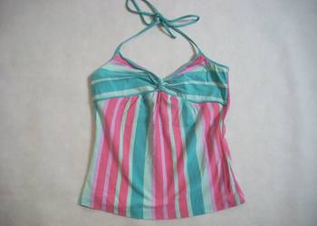H&M Bluzka Letnia Pastelowa Top Paski 36 S M