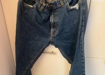 Niebieskie spodnie stretch XXL