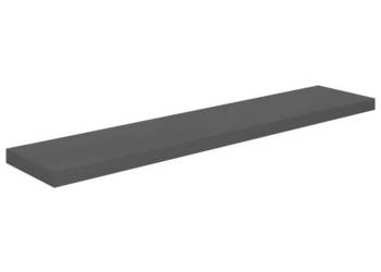 Półka ścienna wysoki połysk szara 120x235x38 cm MDF WM-323799