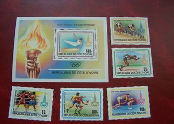 Wybrz. Kości Słoniowej 1984 MNH Olimpiada Los Angeles 84 #2