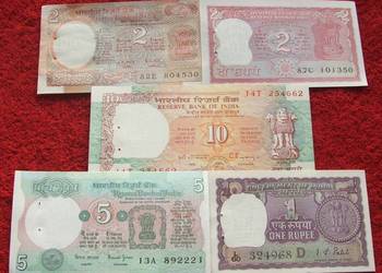 INDIE STARE (2) Kolekcjonerskie Banknoty Zestaw - 5 szt UNC-