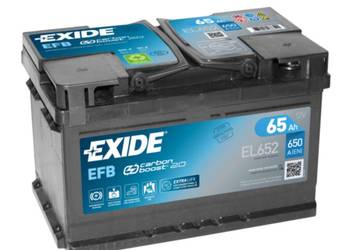 Akumulator 65Ah 650A Exide Start Stop EFB EL652 Prawy plus