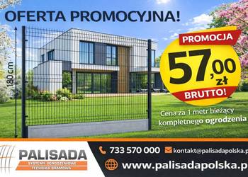 PROMOCJA! OGRODZENIA PANELOWE 4 mm 1,80 m | panele 153 + podmurówka 25