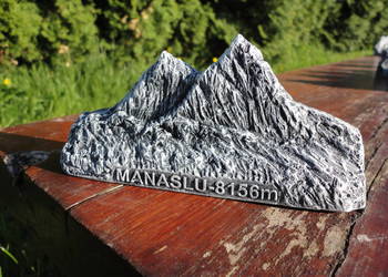 Manaslu - relief , Korona Himalajów