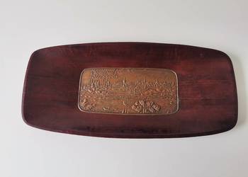 Stara wisząca patera Warszawa design PRL 1960