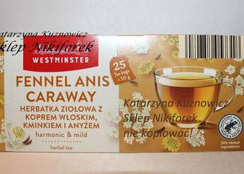 Westminster herbata ziołowa 25t rumianek koper włoski mięta pieprzowa