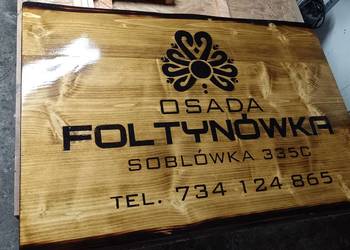 Szyld dekoracyjny ozdobny XXL duże szyldy drewniane baner grawer