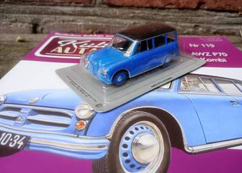 AWZ P70 KOMBI kultowe auta PRL deagostini model 1/43 kolekcja nowy KaP