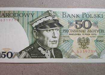 RZADKOŚĆ !!! 50 złotych 1975 s. A UNC !!!