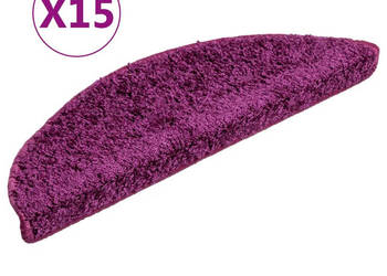 Nakładki na schody 15 szt. fioletowe 56 x 17 x 3 cm WM-133897