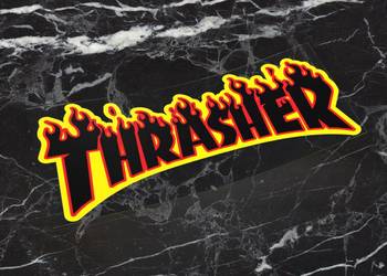 Naklejka THRASHER 5 x 2 cm skate swag supreme vans #2