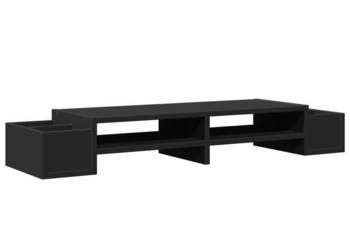 Podstawka pod monitor z przegrodami czarna 100x27x15 cm WM-854689