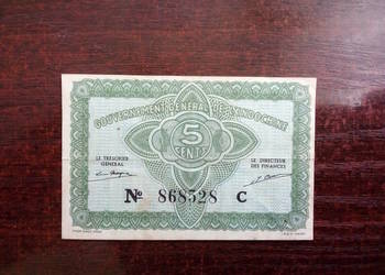 Banknot 5 centów Indochiny