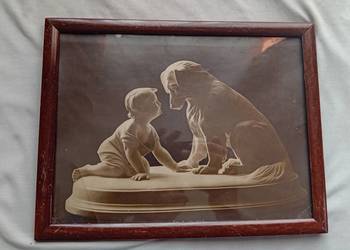 Oprawione zdjecie słynnej figurki Kan du intte tala?Dania, 1924 r.