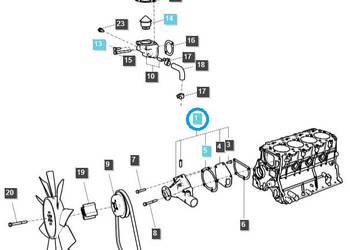 Pompa wody - LS Tractor LS R41/LS R50/LS R65/LS U43/LS XR45