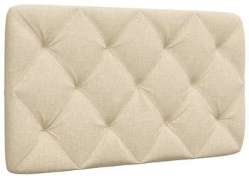 vidaXL Poduszka na wezgłowie, kremowa, 90 cm, tkanina(SKU:4019203)