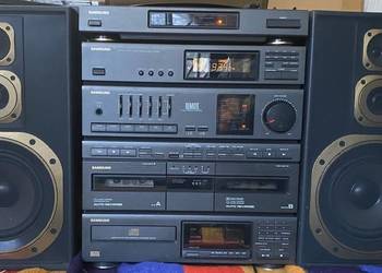 Wieża SAMSUNG SCM-6900 radio CD 2x magnetofon gramofon głośniki