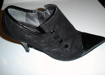 Buty - botki czarne. Rozmiar 37.Wiosna, jesień.