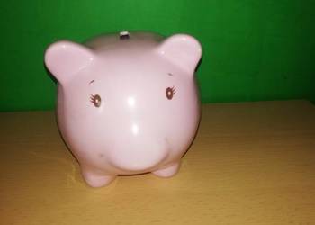 Porcelana skarbonka świnka.