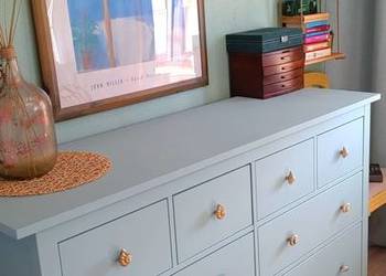 Komoda IKEA HEMNES drewniana ręcznie malowana Hamptons coastal
