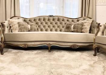 Komplet wypoczynkowy Ludwik sofa fotele Ludwikowski antyk
